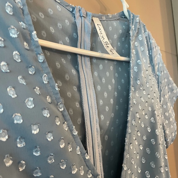 Lucy In The Sky - Blue Polka Dot - Take Me to Paris Dress. - Picture 5 of 5